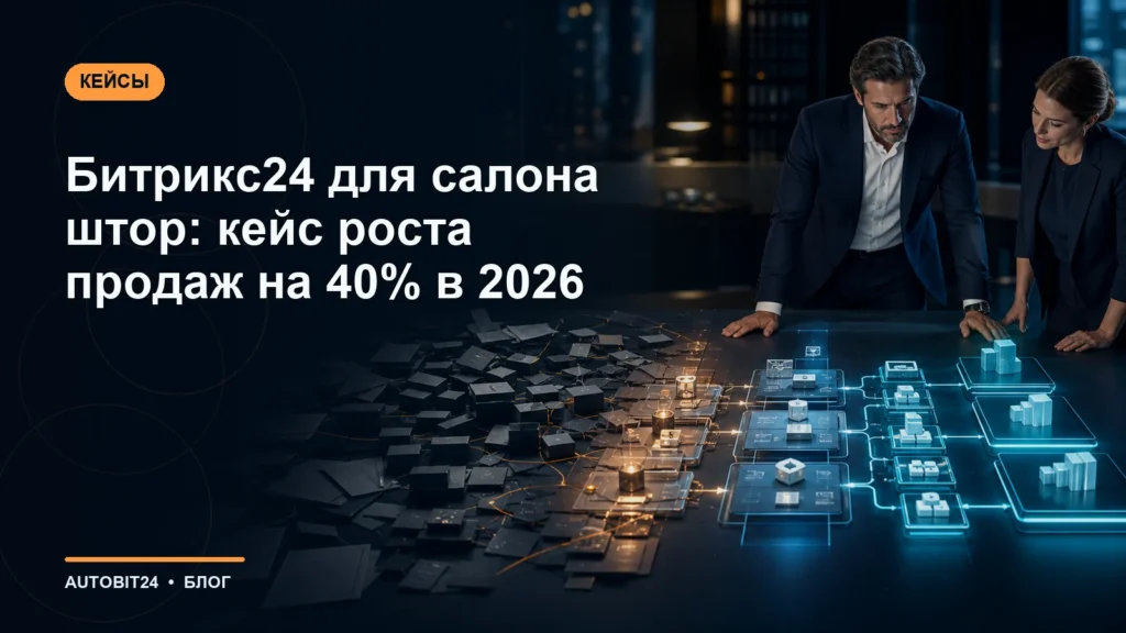 Битрикс24 для салона штор: кейс роста продаж на 40% в 2026