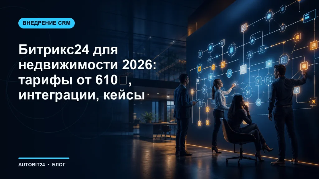 Битрикс24 для недвижимости 2026: тарифы от 610₽, интеграции, кейсы