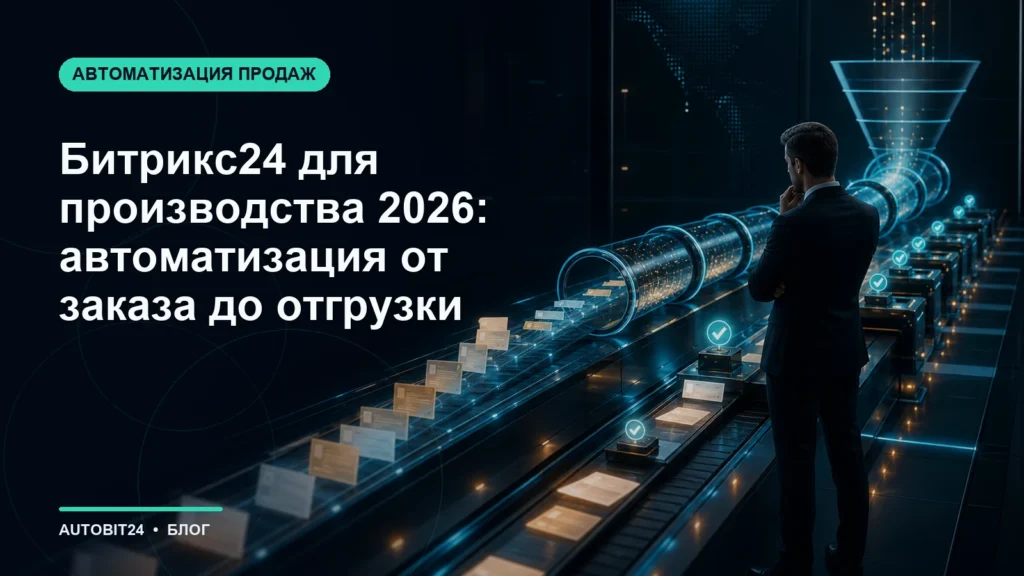 Битрикс24 для производства 2026: автоматизация от заказа до отгрузки