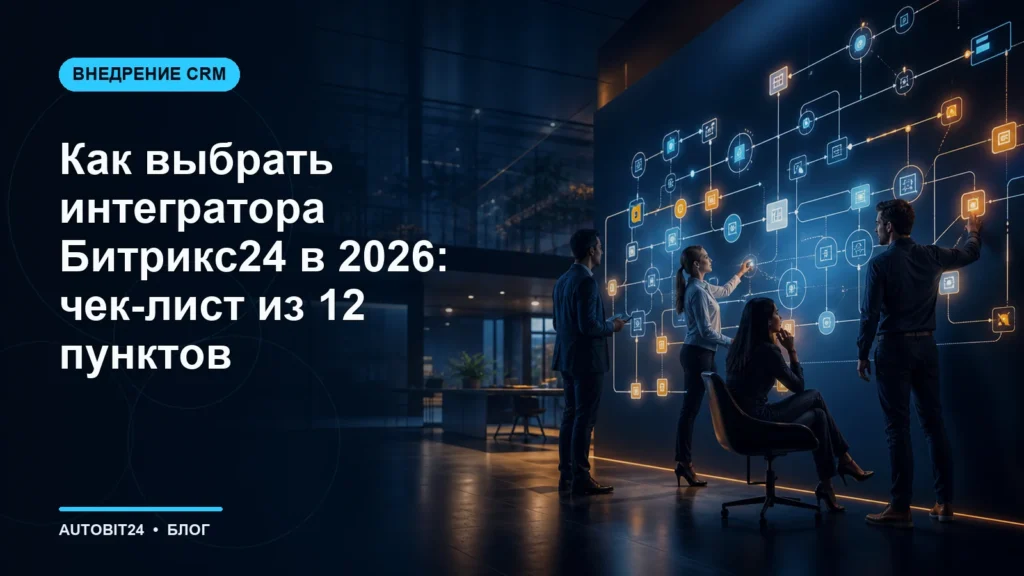Как выбрать интегратора Битрикс24 в 2026: чек-лист из 12 пунктов
