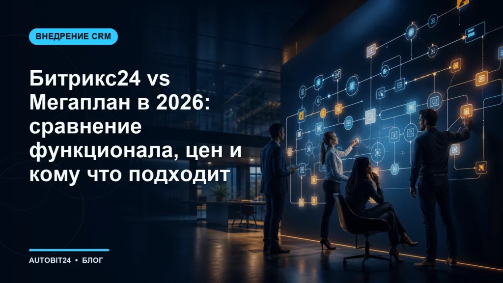 Битрикс24 vs Мегаплан в 2026: сравнение функционала, цен и кому что подходит
