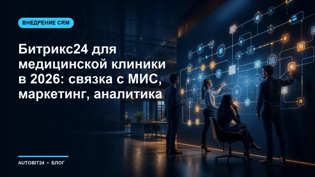 Битрикс24 для медицинской клиники в 2026: связка с МИС, маркетинг, аналитика