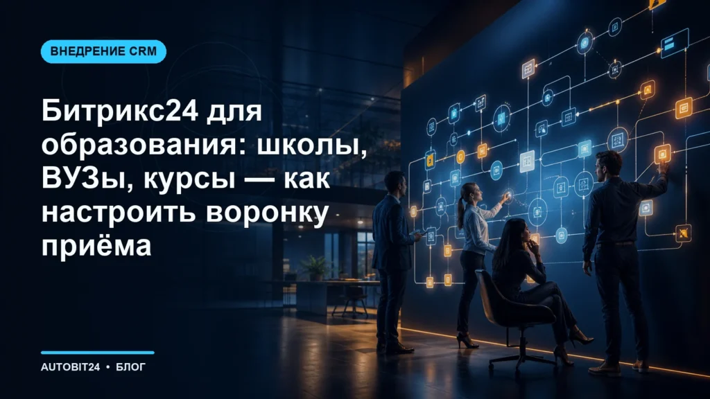 Битрикс24 для образования: школы, ВУЗы, курсы — как настроить воронку приёма