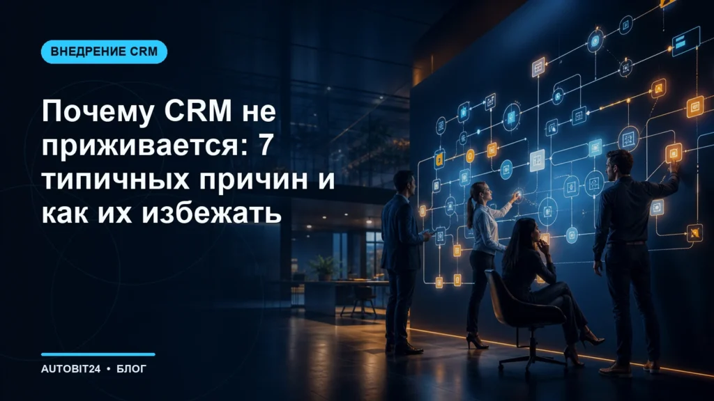 Почему CRM не приживается: 7 типичных причин и как их избежать
