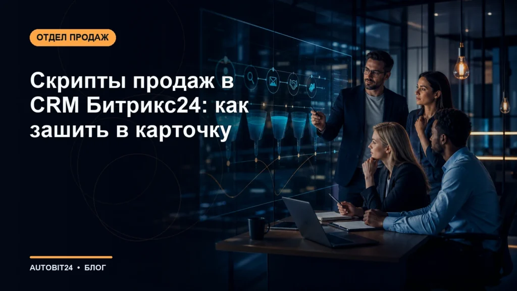 Скрипты продаж в CRM Битрикс24: как зашить в карточку