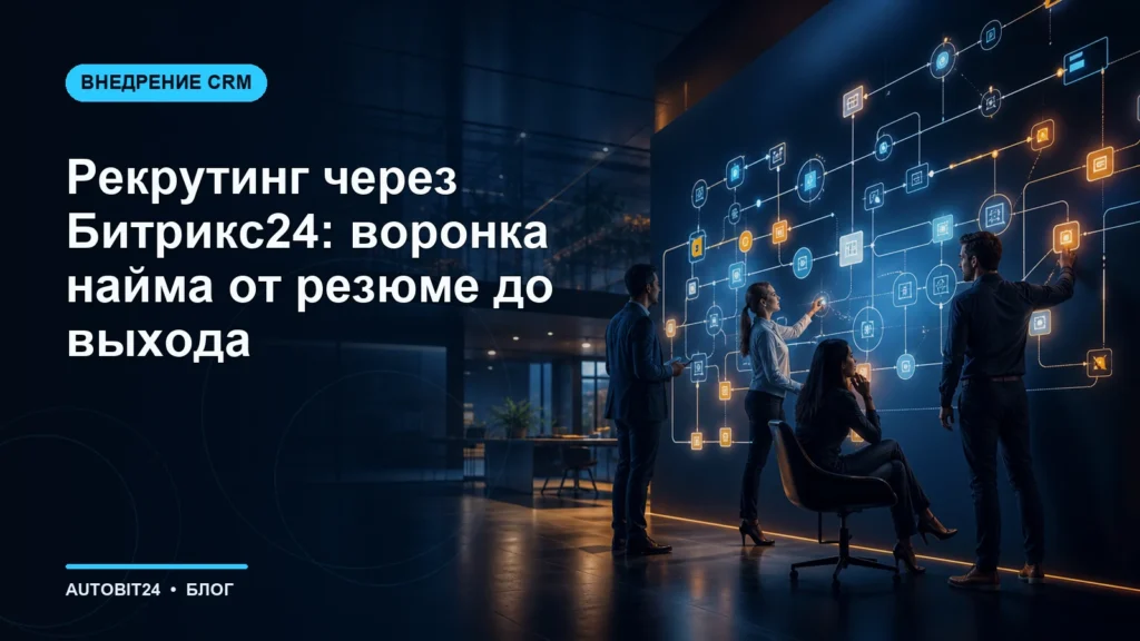 Рекрутинг через Битрикс24: воронка найма от резюме до выхода