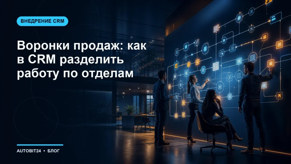 Воронки продаж: как в CRM разделить работу по отделам