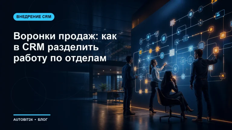 Воронки продаж: как в CRM разделить работу по отделам