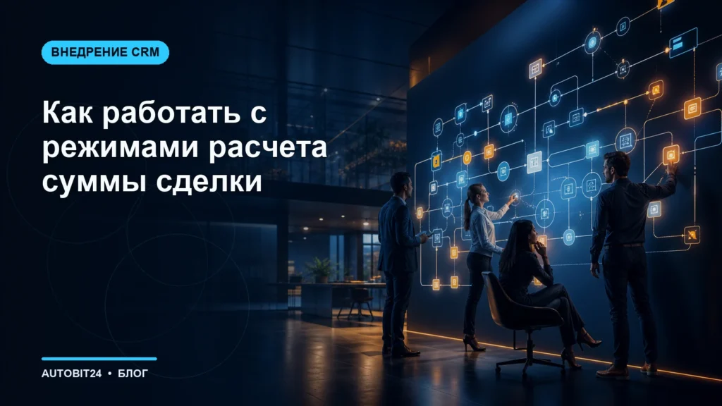 Как работать с режимами расчета суммы сделки