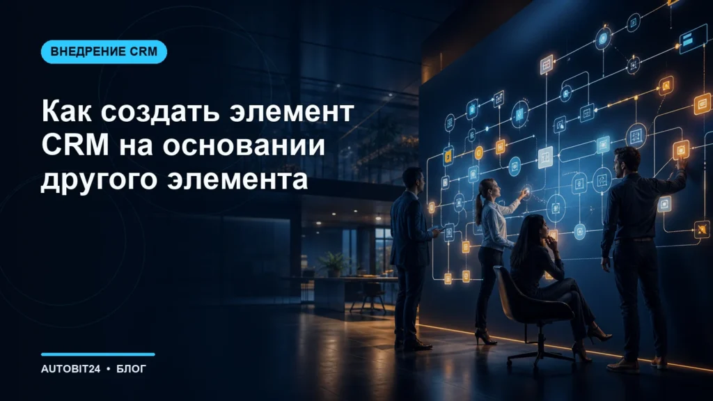 Как создать элемент CRM на основании другого элемента