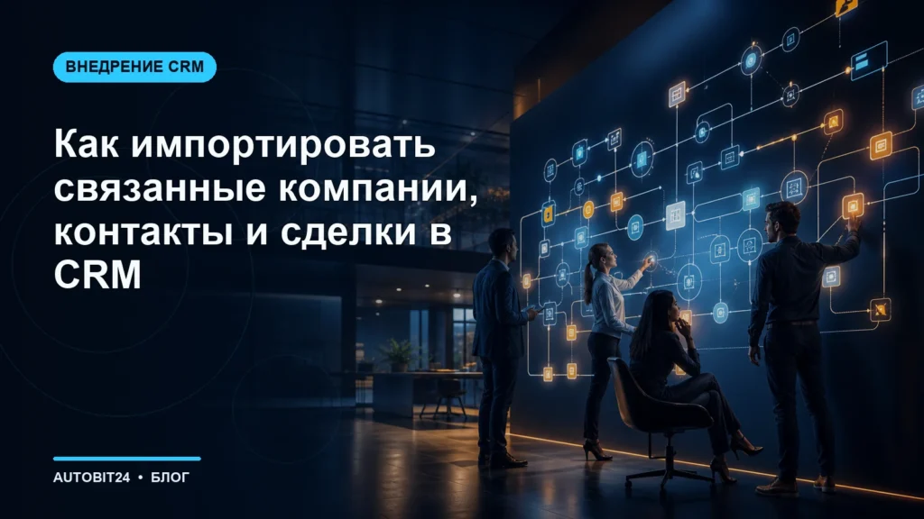 Как импортировать связанные компании, контакты и сделки в CRM