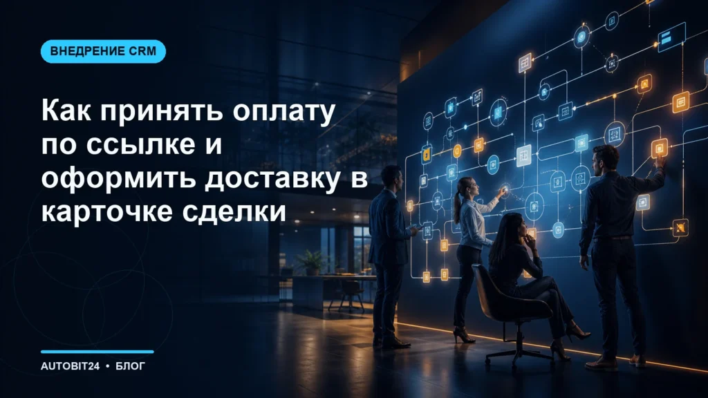 Как принять оплату по ссылке и оформить доставку в карточке сделки