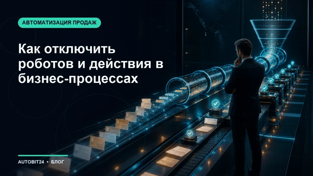 Как отключить роботов и действия в бизнес-процессах