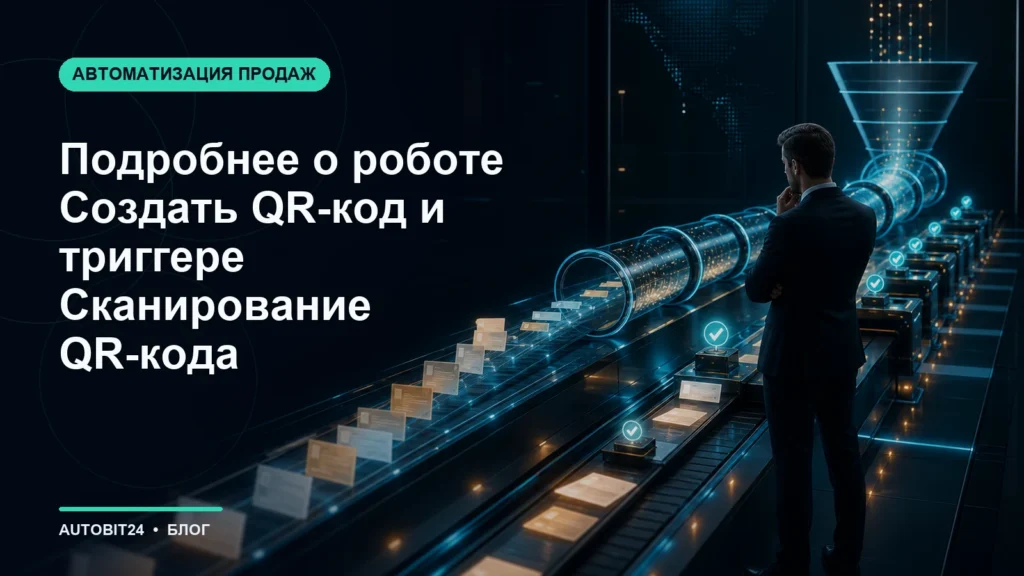 Подробнее о роботе Создать QR-код и триггере Сканирование QR-кода