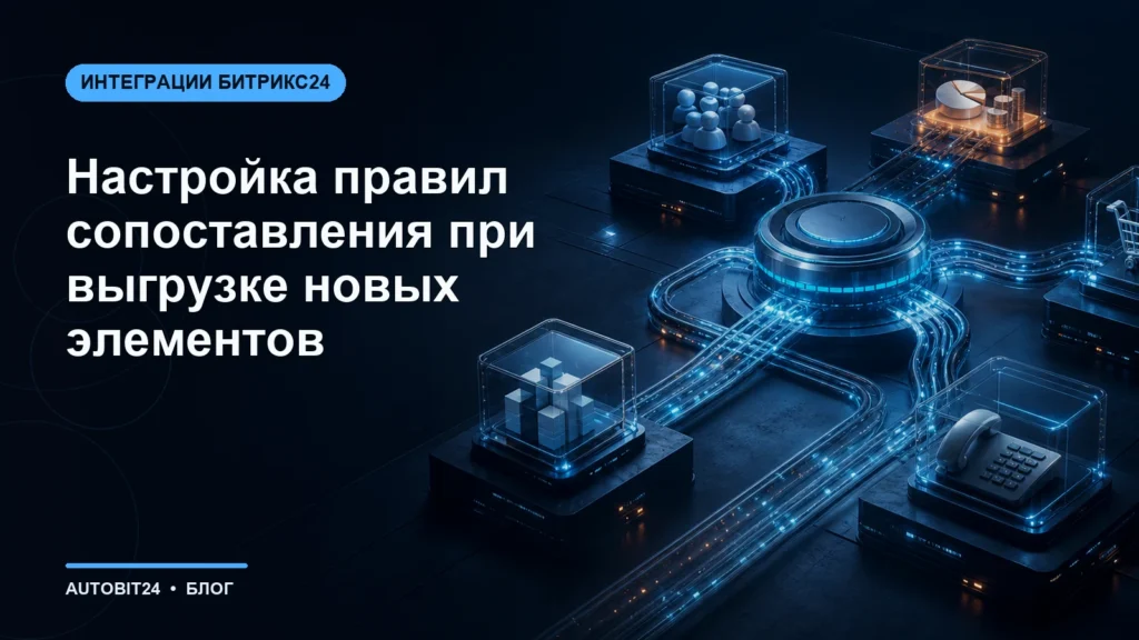 Настройка правил сопоставления при выгрузке новых элементов