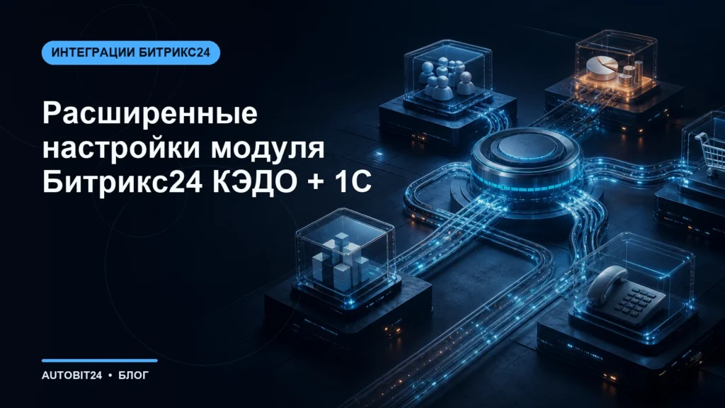 Расширенные настройки модуля Битрикс24 КЭДО + 1С