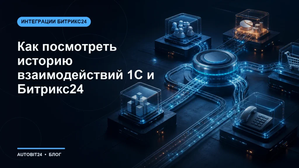 Как посмотреть историю взаимодействий 1С и Битрикс24