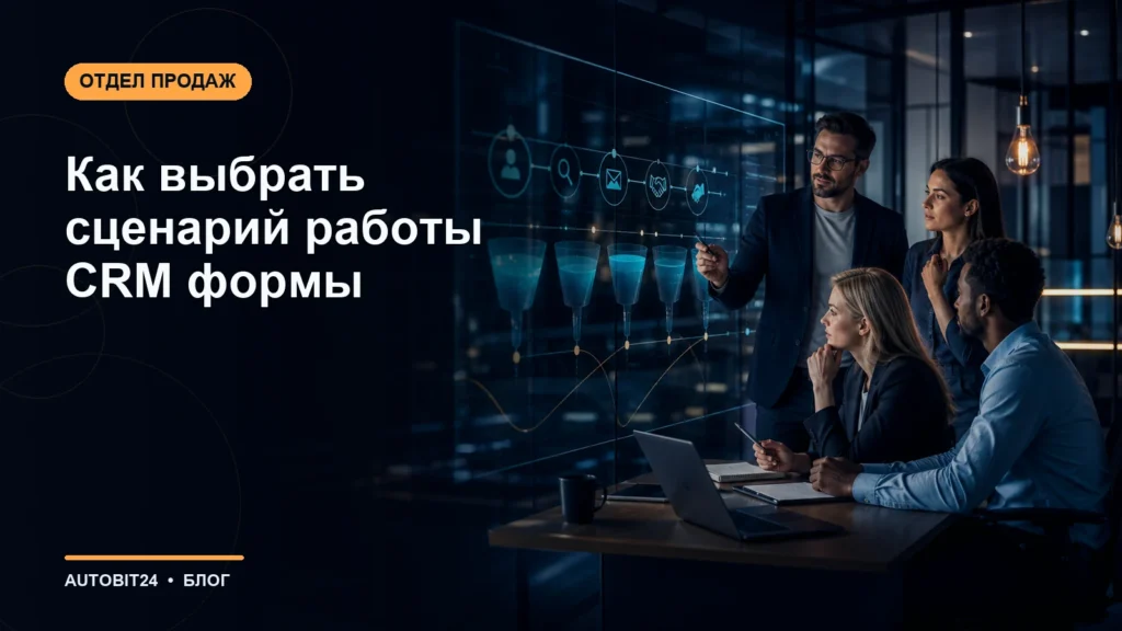 Как выбрать сценарий работы CRM формы