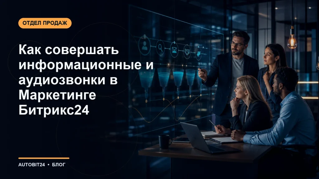 Как совершать информационные и аудиозвонки в Маркетинге Битрикс24