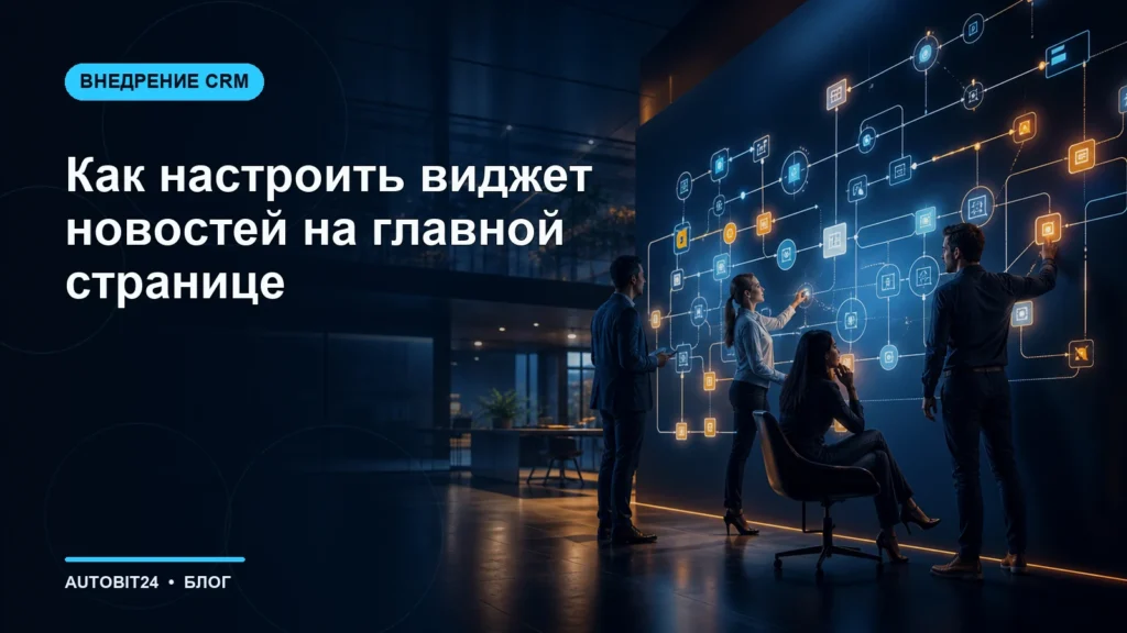 Как настроить виджет новостей на главной странице