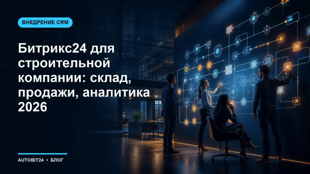Битрикс24 для строительной компании: склад, продажи, аналитика 2026
