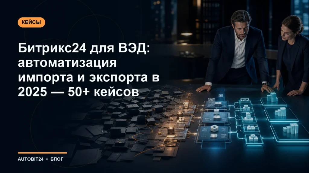 Битрикс24 для ВЭД: автоматизация импорта и экспорта в 2025 | 50+ кейсов