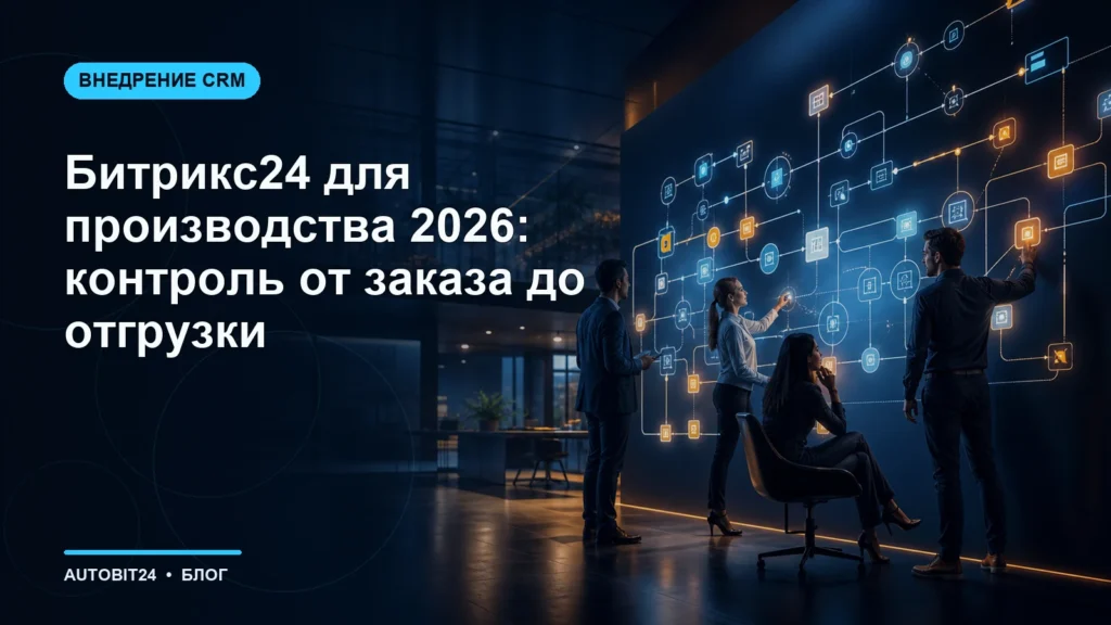 Битрикс24 для производства 2026: контроль от заказа до отгрузки