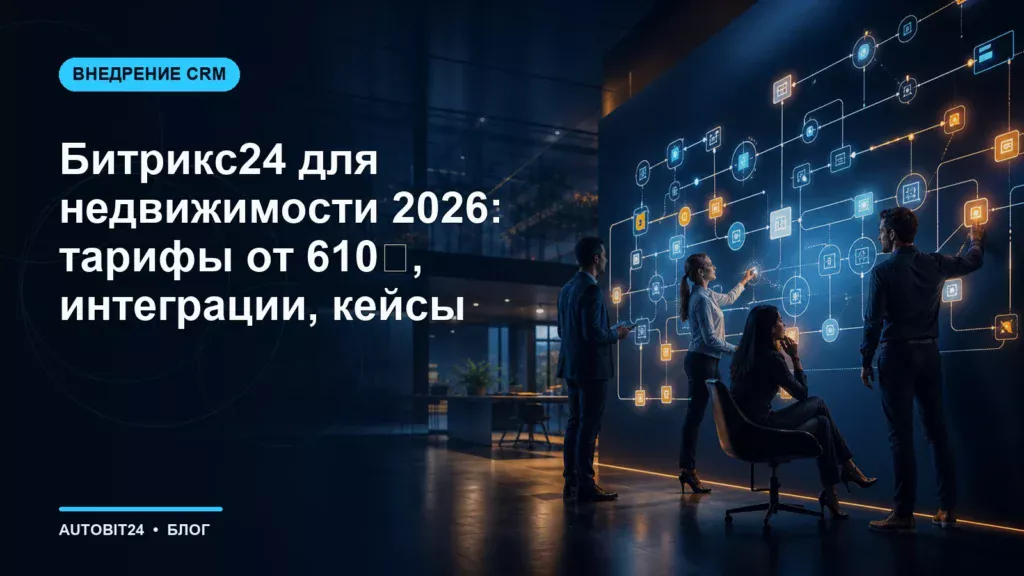 Битрикс24 для недвижимости 2026: тарифы от 610₽, интеграции, кейсы