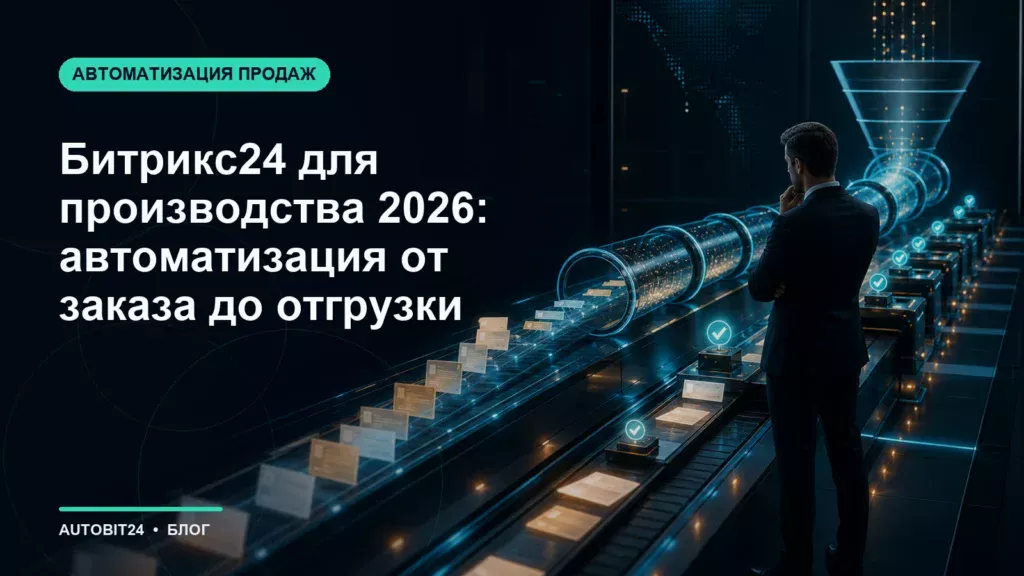 Битрикс24 для производства 2026: автоматизация от заказа до отгрузки