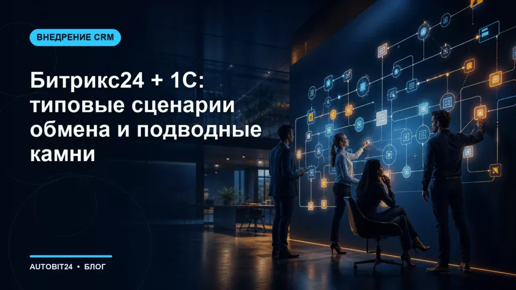 Битрикс24 + 1С: типовые сценарии обмена и подводные камни