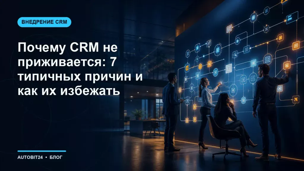 Почему CRM не приживается: 7 типичных причин и как их избежать