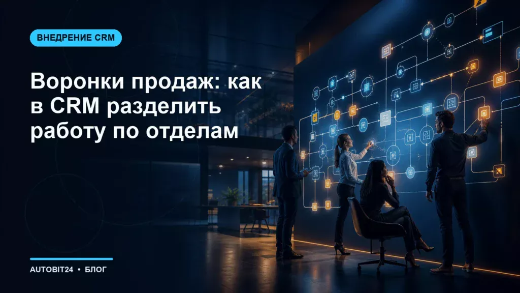 Воронки продаж: как в CRM разделить работу по отделам