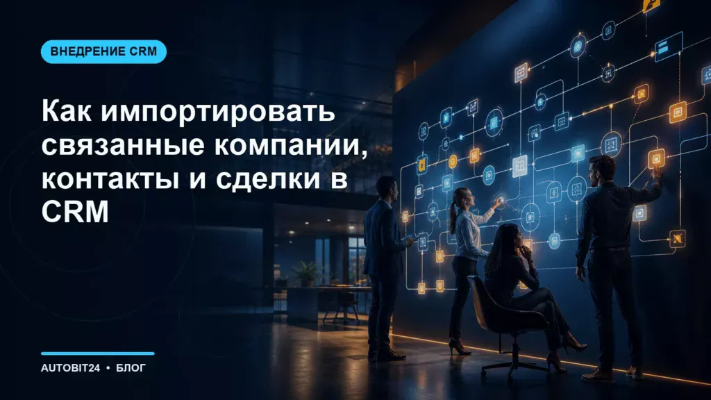 Как импортировать связанные компании, контакты и сделки в CRM