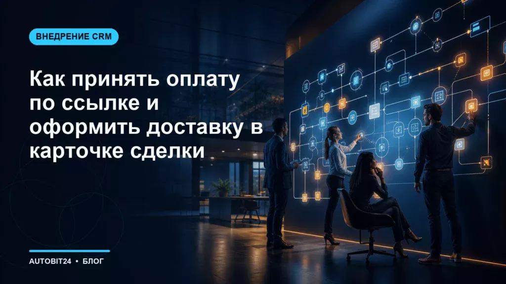 Как принять оплату по ссылке и оформить доставку в карточке сделки