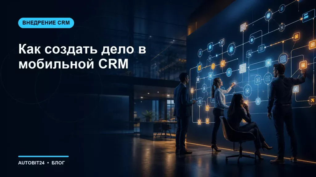 Как создать дело в мобильной CRM