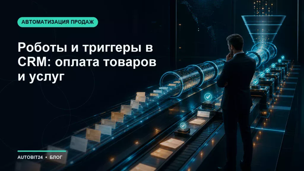 Роботы и триггеры в CRM: оплата товаров и услуг
