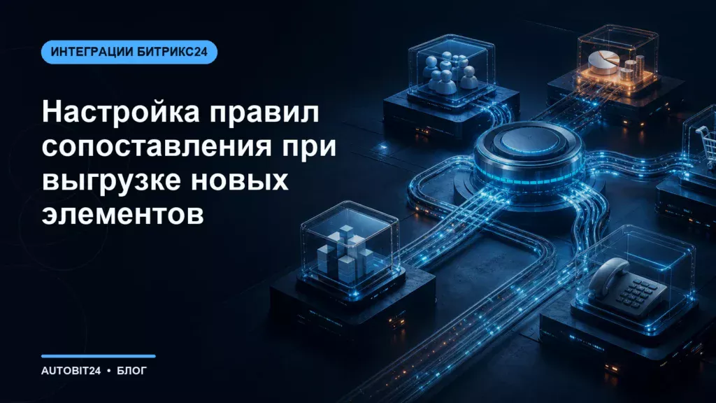 Настройка правил сопоставления при выгрузке новых элементов