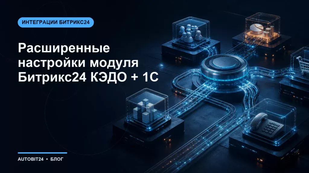 Расширенные настройки модуля Битрикс24 КЭДО + 1С