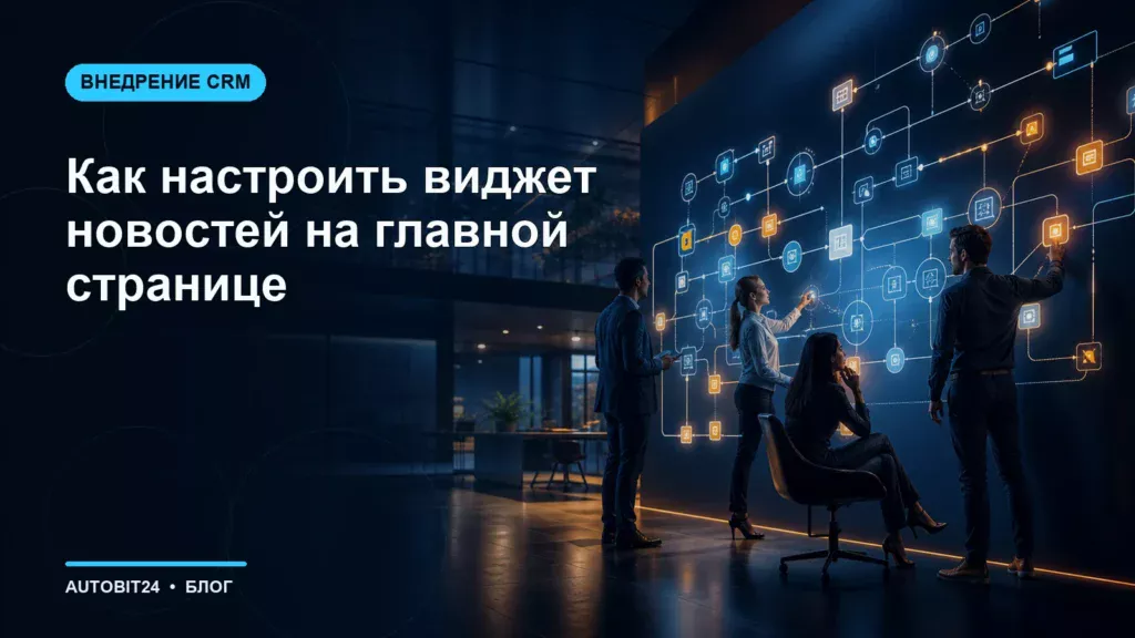Как настроить виджет новостей на главной странице