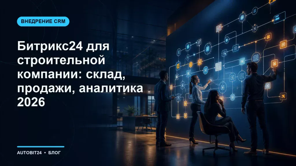 Битрикс24 для строительной компании: склад, продажи, аналитика 2026